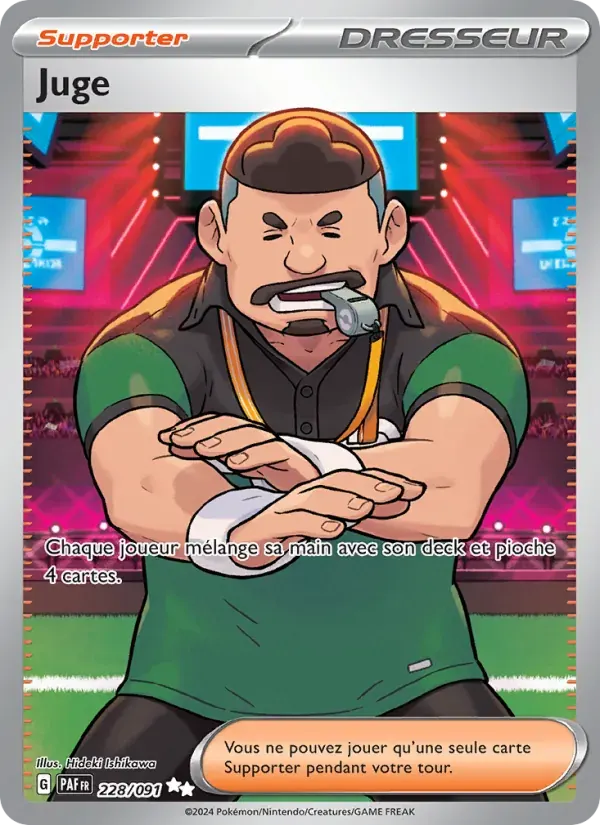 Juge — Destinées de Paldea 228 French Pokémon card
