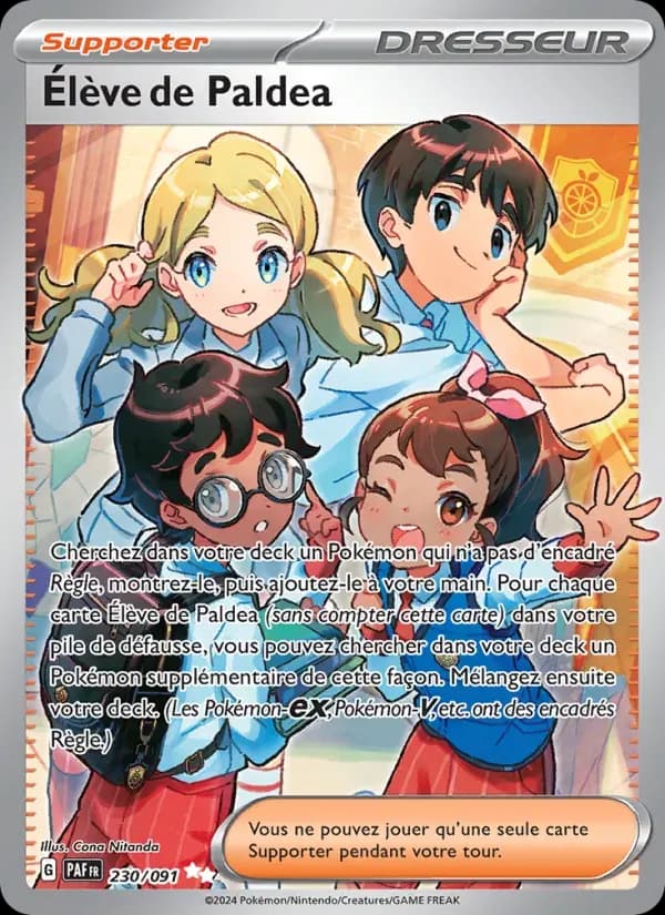 Élève de Paldea — Destinées de Paldea 230 French Pokémon card