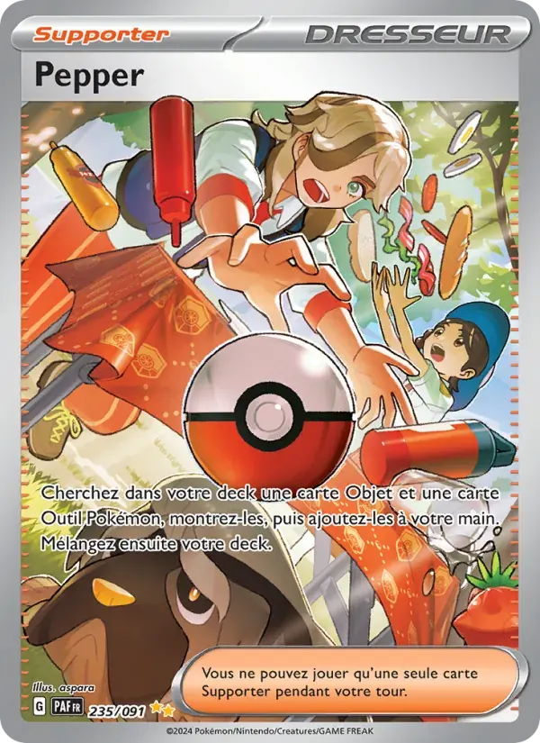 Pepper — Destinées de Paldea 235 French Pokémon card