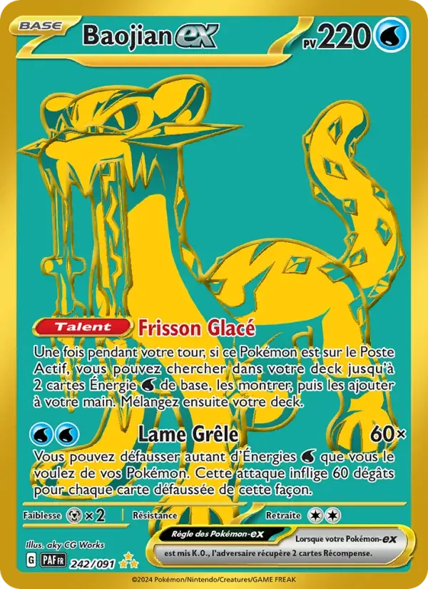 Baojian-ex — Destinées de Paldea 242 French Pokémon card
