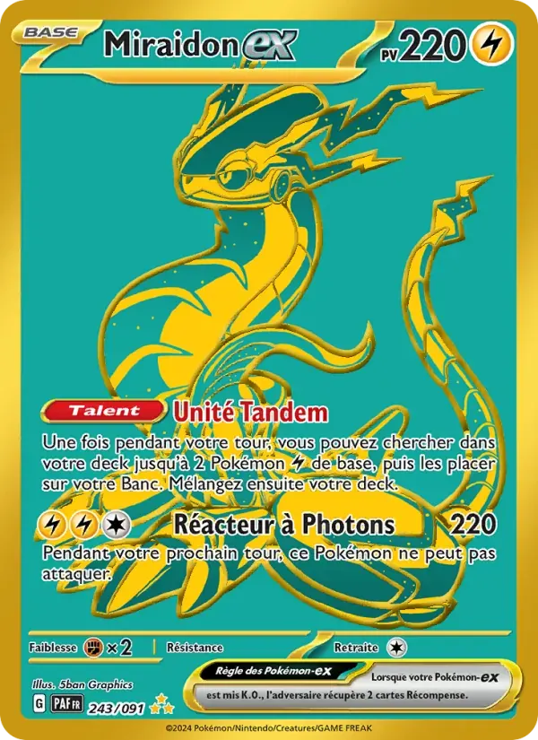 Miraidon-ex — Destinées de Paldea 243 French Pokémon card