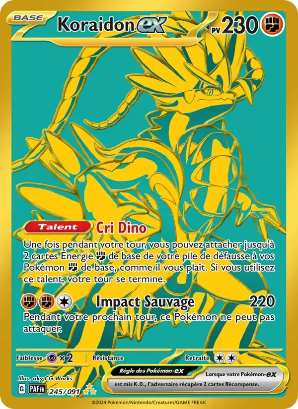 Koraidon-ex — Destinées de Paldea 245 French Pokémon card