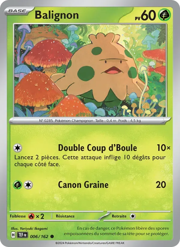 Balignon — Forces Temporelles 6 French Pokémon card