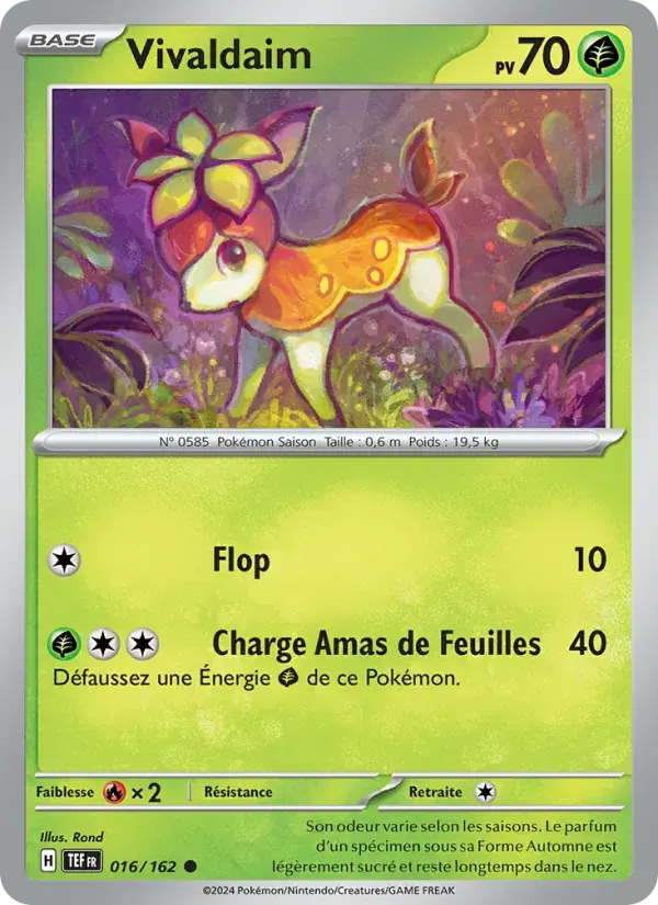 Vivaldaim — Forces Temporelles 16 French Pokémon card