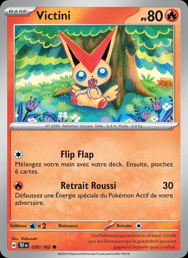 Victini — Forces Temporelles 30 French Pokémon card