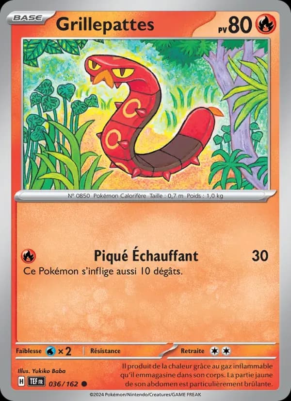 Grillepattes — Forces Temporelles 36 French Pokémon card