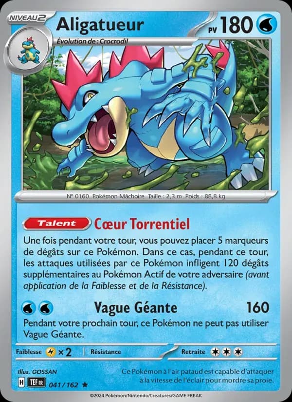 Aligatueur — Forces Temporelles 41 French Pokémon card