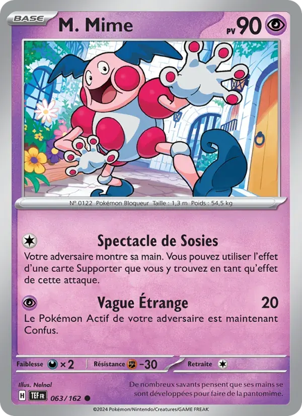 M. Mime — Forces Temporelles 63 French Pokémon card