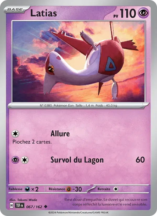 Latias — Forces Temporelles 67 French Pokémon card