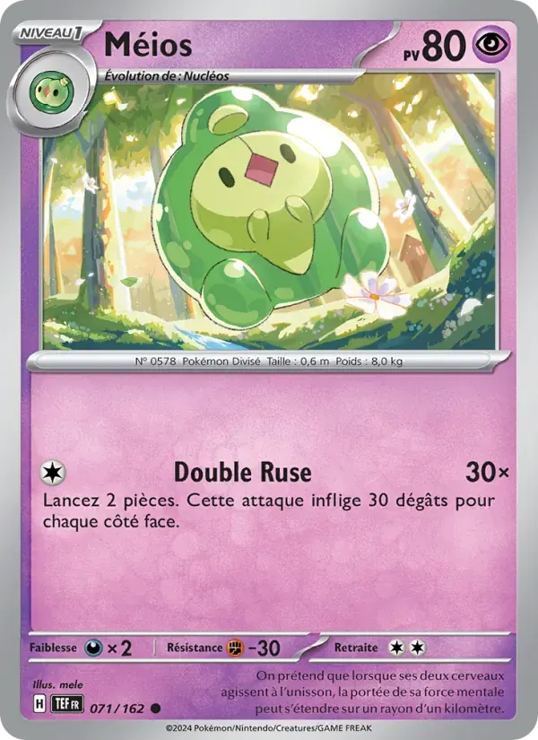 Méios — Forces Temporelles 71 French Pokémon card