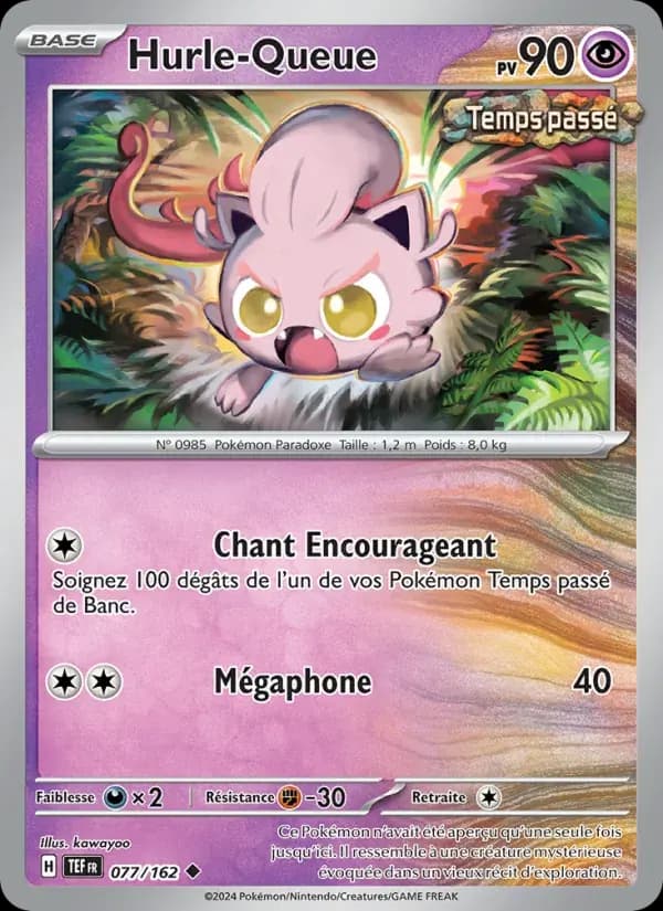 Hurle-Queue — Forces Temporelles 77 French Pokémon card
