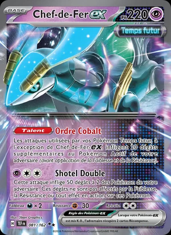 Chef-de-Fer-ex — Forces Temporelles 81 French Pokémon card