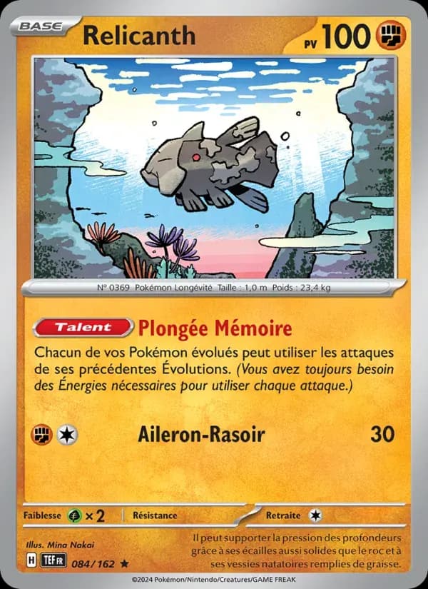 Relicanth — Forces Temporelles 84 French Pokémon card