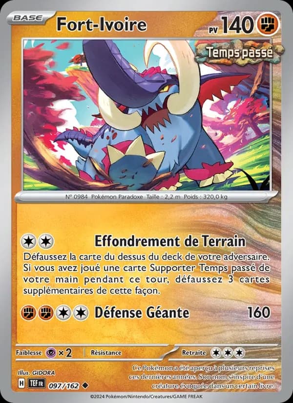 Fort-Ivoire — Forces Temporelles 97 French Pokémon card