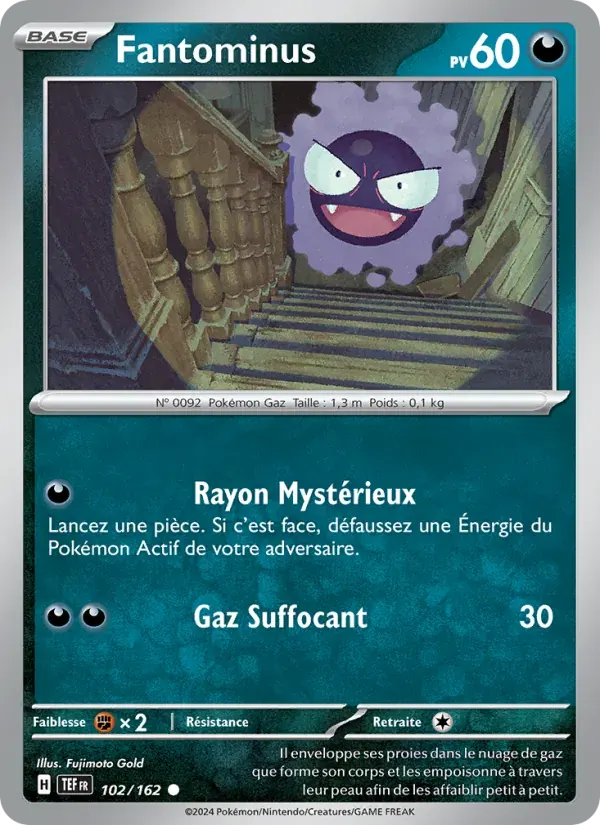 Fantominus — Forces Temporelles 102 French Pokémon card