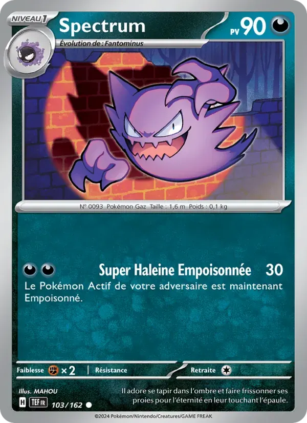 Spectrum — Forces Temporelles 103 French Pokémon card