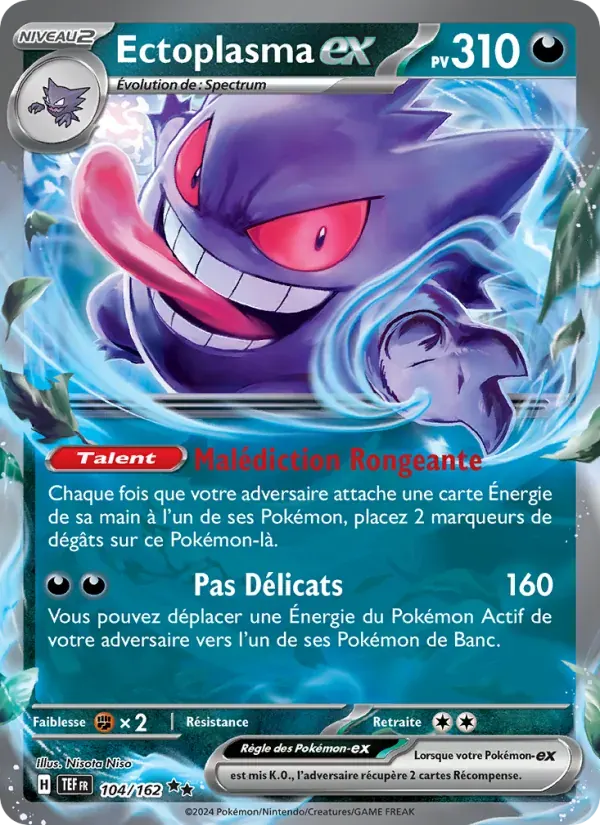 Ectoplasma-ex — Forces Temporelles 104 French Pokémon card
