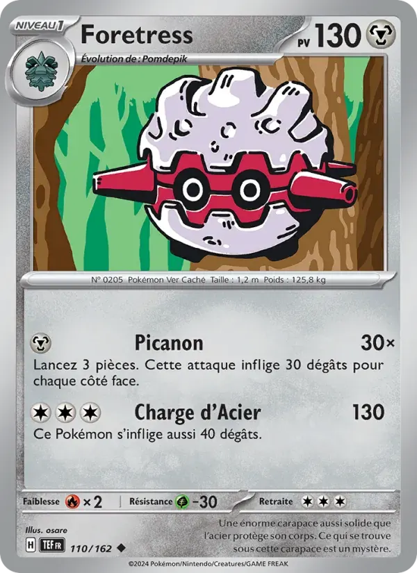 Foretress — Forces Temporelles 110 French Pokémon card