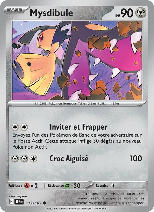 Mysdibule — Forces Temporelles 112 French Pokémon card