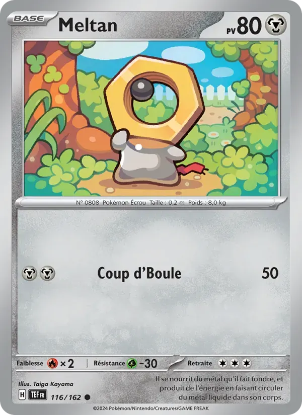 Meltan — Forces Temporelles 116 French Pokémon card