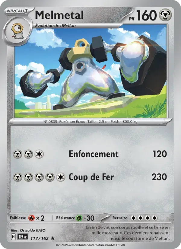 Melmetal — Forces Temporelles 117 French Pokémon card