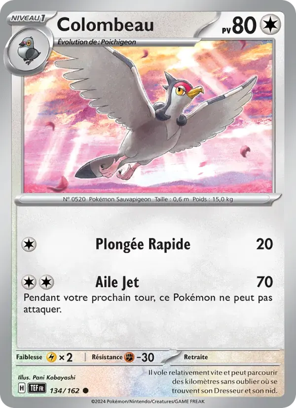 Colombeau — Forces Temporelles 134 French Pokémon card