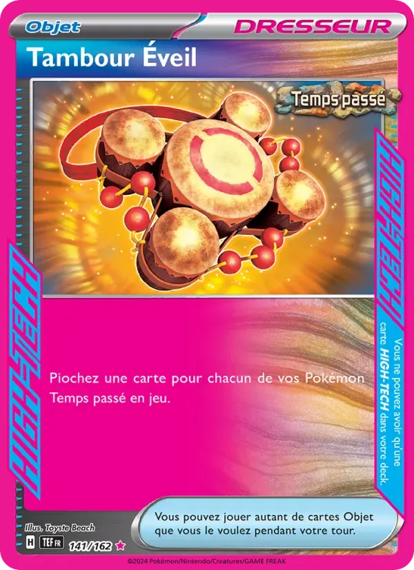 Tambour Éveil — Forces Temporelles 141 French Pokémon card