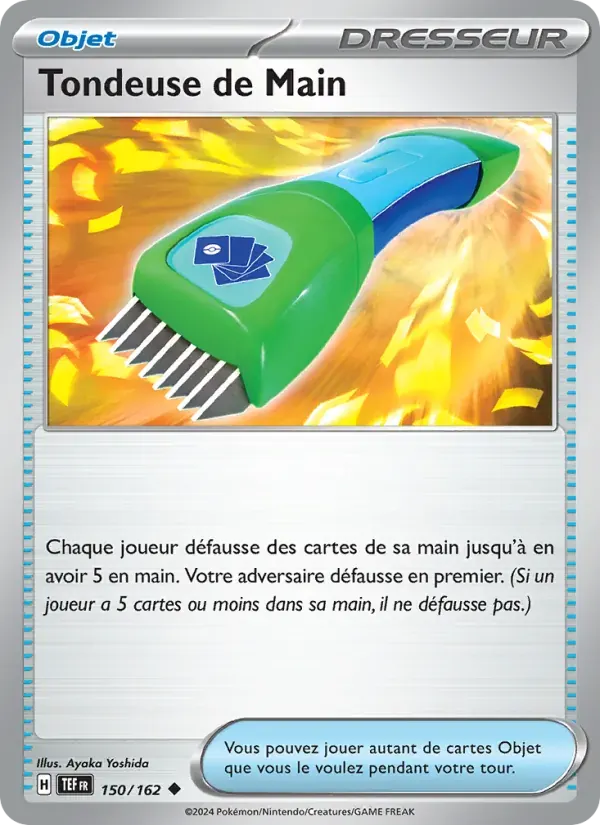 Tondeuse de Main — Forces Temporelles 150 French Pokémon card