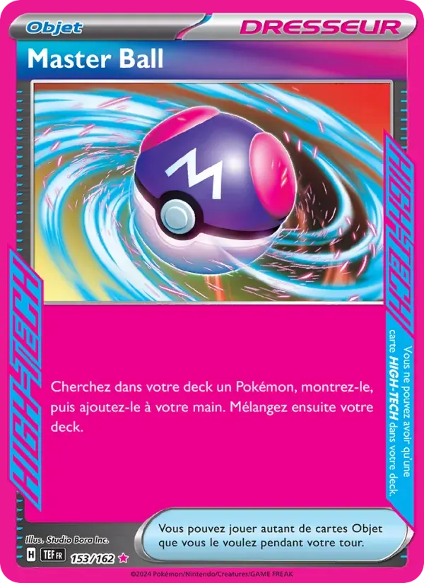 Master Ball — Forces Temporelles 153 French Pokémon card