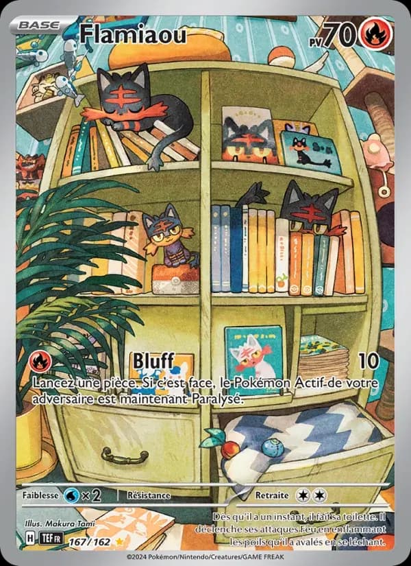 Flamiaou — Forces Temporelles 167 French Pokémon card