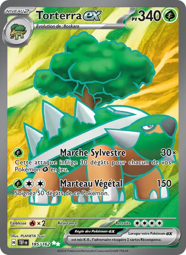 Torterra-ex — Forces Temporelles 185 French Pokémon card