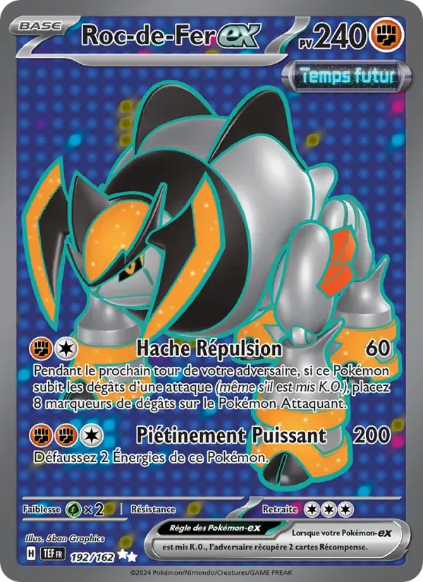 Roc-de-Fer-ex — Forces Temporelles 192 French Pokémon card