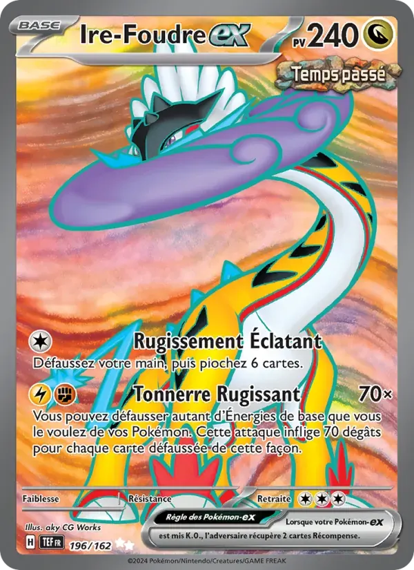 Ire-Foudre-ex — Forces Temporelles 196 French Pokémon card