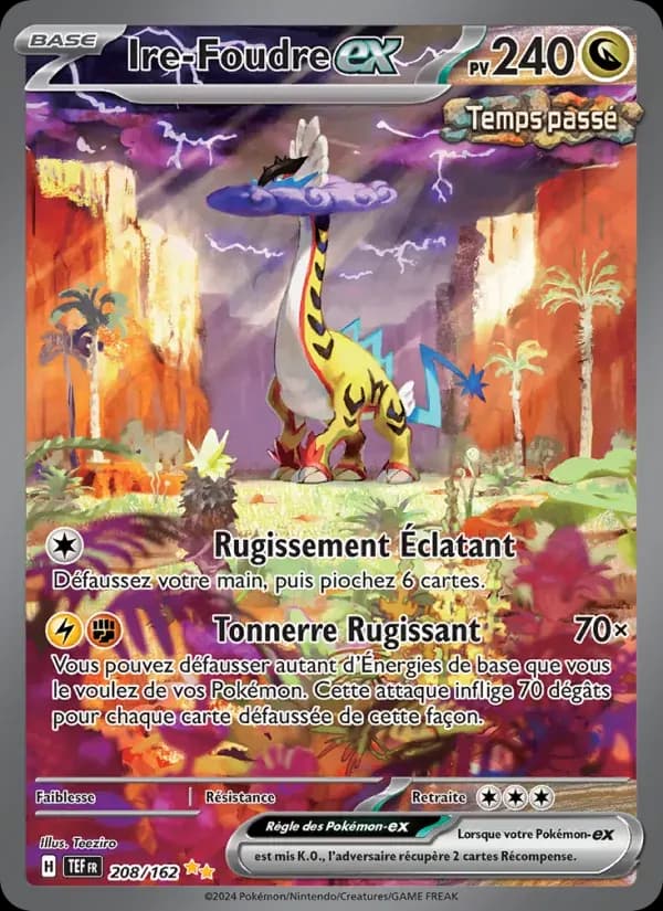 Ire-Foudre-ex — Forces Temporelles 208 French Pokémon card