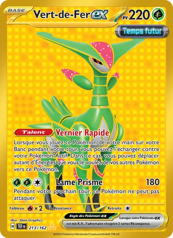 Vert-de-Fer-ex — Forces Temporelles 213 French Pokémon card