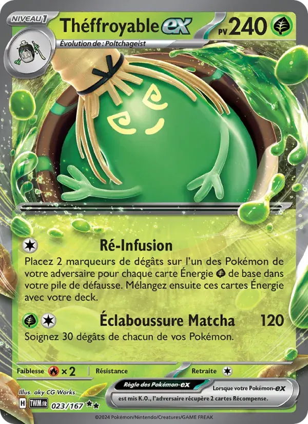 Théffroyable-ex — Mascarade Crépusculaire 23 French Pokémon card