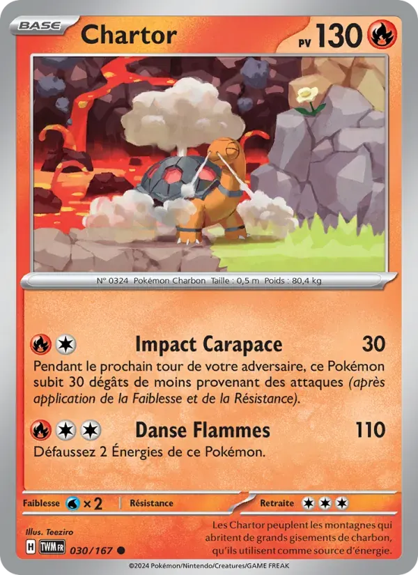 Chartor — Mascarade Crépusculaire 30 French Pokémon card