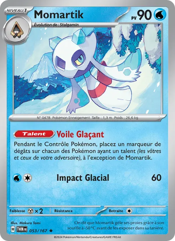 Momartik — Mascarade Crépusculaire 53 French Pokémon card