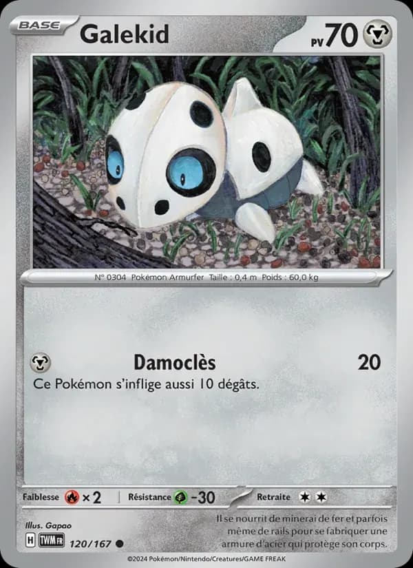 Galekid — Mascarade Crépusculaire 120 French Pokémon card