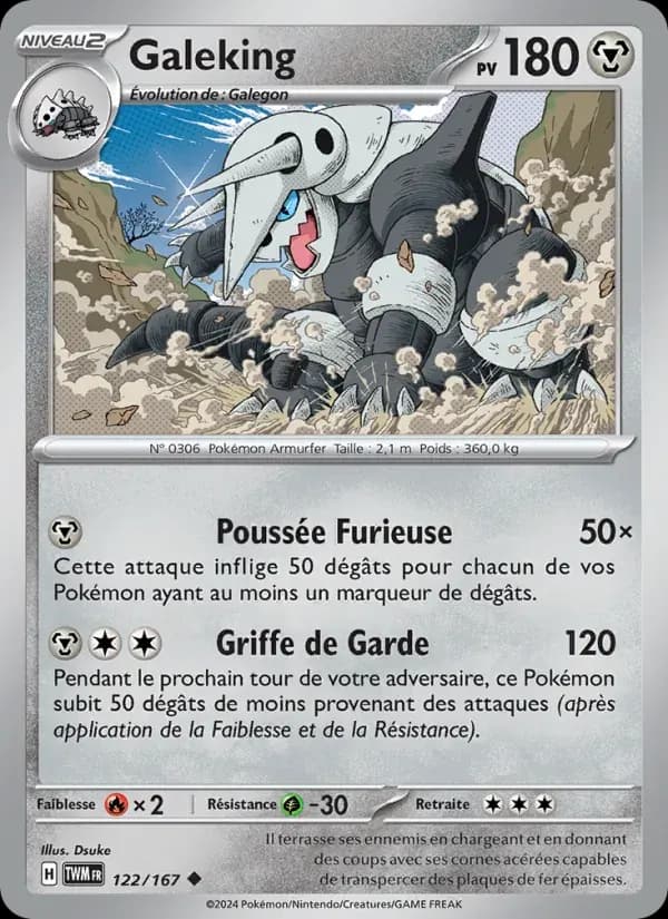 Galeking — Mascarade Crépusculaire 122 French Pokémon card