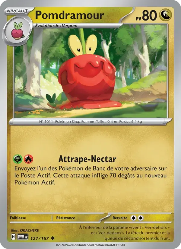 Pomdramour — Mascarade Crépusculaire 127 French Pokémon card