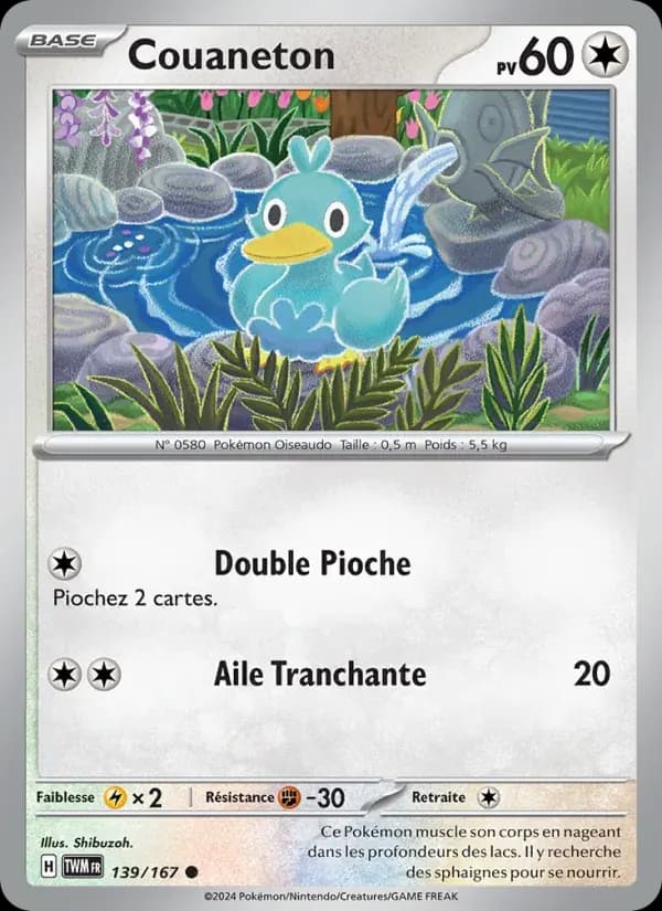 Couaneton — Mascarade Crépusculaire 139 French Pokémon card