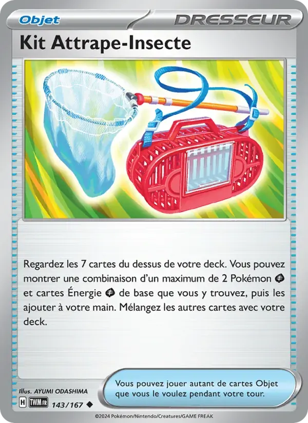 Kit Attrape-Insecte — Mascarade Crépusculaire 143 French Pokémon card