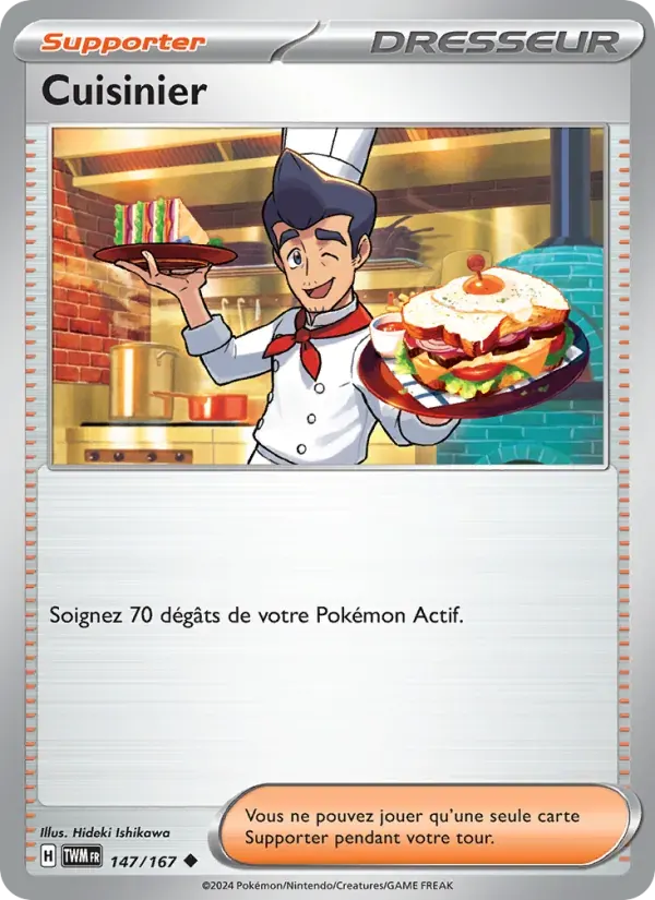 Cuisinier — Mascarade Crépusculaire 147 French Pokémon card