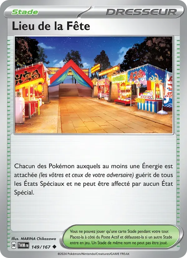 Lieu de la Fête — Mascarade Crépusculaire 149 French Pokémon card
