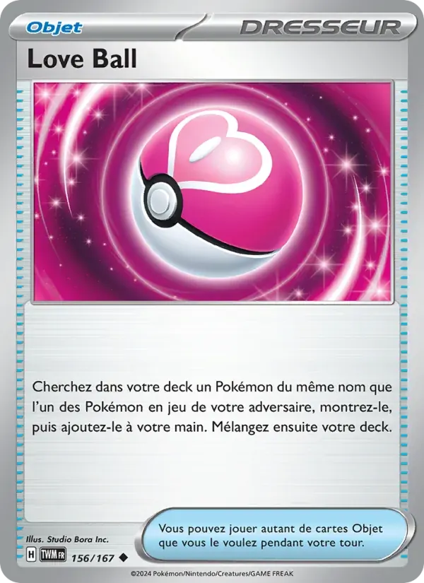 Love Ball — Mascarade Crépusculaire 156 French Pokémon card