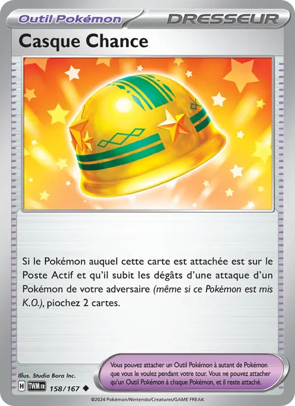 Casque Chance — Mascarade Crépusculaire 158 French Pokémon card