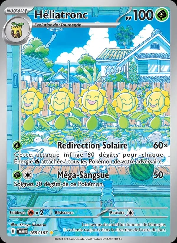 Héliatronc — Mascarade Crépusculaire 169 French Pokémon card