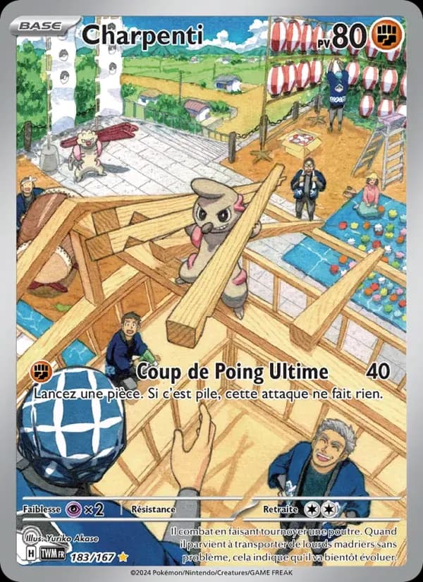 Charpenti — Mascarade Crépusculaire 183 French Pokémon card