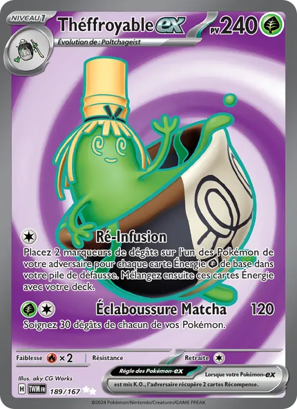Théffroyable-ex — Mascarade Crépusculaire 189 French Pokémon card